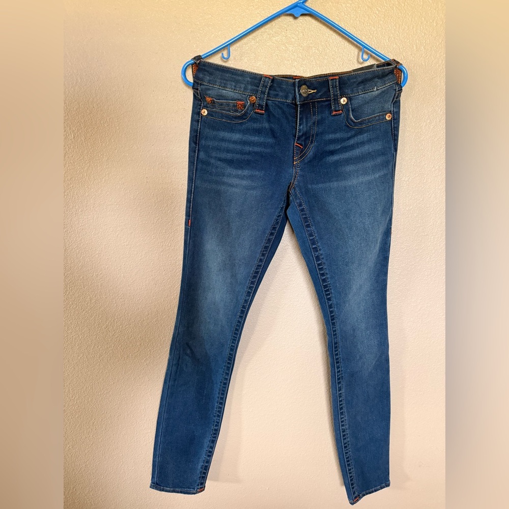 True Religion Dark Blue Skinny Jeans